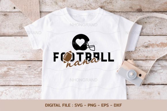 Download Nana Love American Football with Heart - Premium Resources