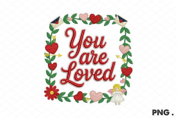 Download You Are Loved PNG, Boho Valentine Floral - Floral Collection
