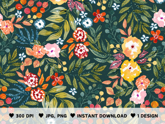 Download Watercolor Floral Pattern - Floral Collection