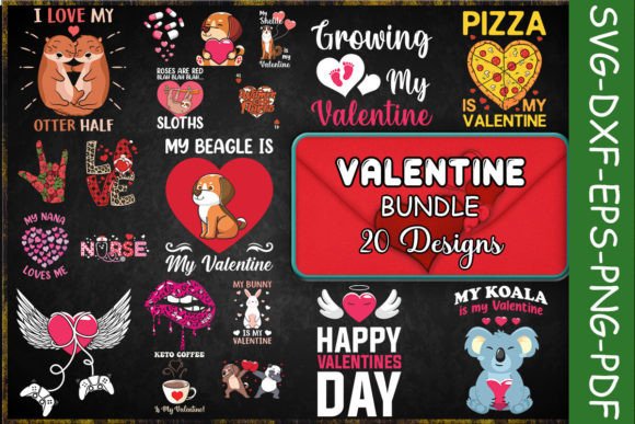 Download Lovely Valentine SVG Bundle - Premium Resources