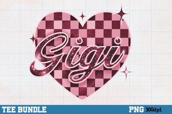 Download Gigi Checkered Glitter Heart Png - Premium Resources