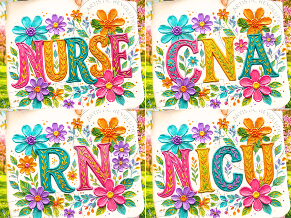 Download Floral Nurse Png Bundle Nurse Shirt Png - Floral Collection