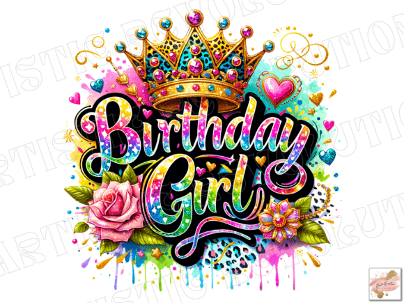 Download Birthday Girl Png Floral Birthday Png - Birthday girl Collection