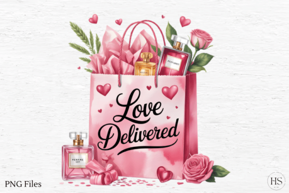 Download Pink Floral Valentine Gift PNG, Love PNG - Floral Collection