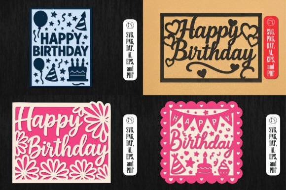 Download Cricut Birthday Gift Card SVG Bundle - Birthday gift Collection