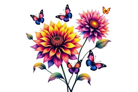 Download Dark Floral Vintage Art PNG - Floral Collection