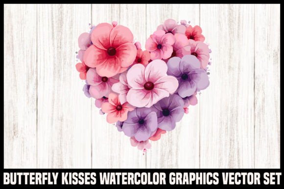 Download Watercolor Floral Heart Clipart Set - Floral Collection