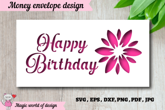 Download Birthday Gift Envelope SVG SVG Paper Cut - Birthday gift Collection