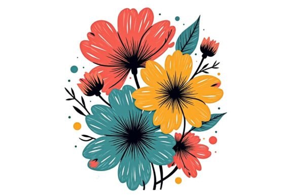 Download Dark Floral Vintage Art PNG - Floral Collection