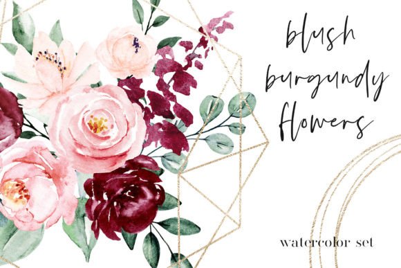 Download Watercolor Flowers and Floral Alphabet - Floral Collection