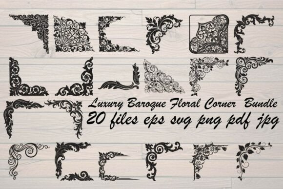 Download Luxury Baroque Floral Corner - Floral Collection